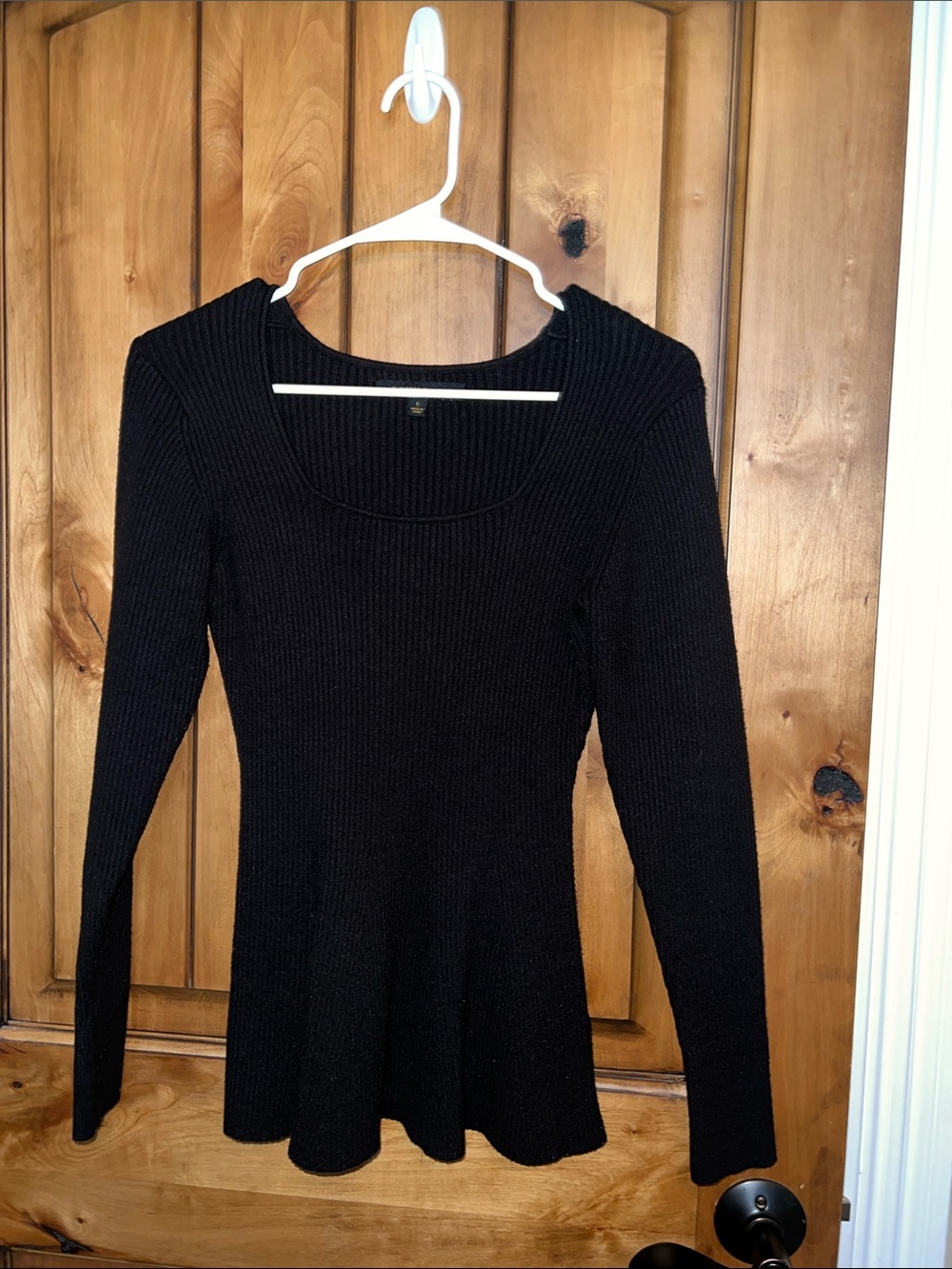 Women's Black Long-Sleeve Sweater